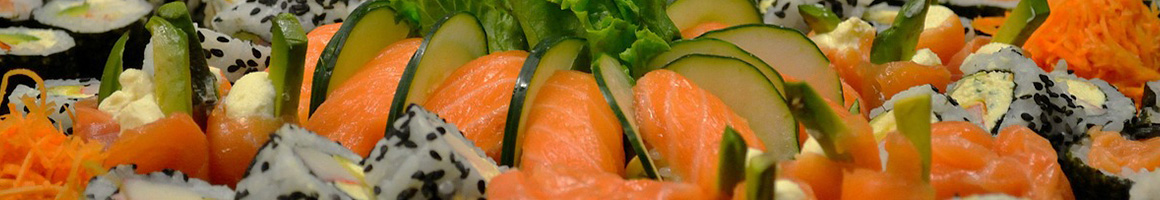 Eating Asian Fusion Chinese Thai Sushi at Jett Sushi restaurant in Denver, CO.